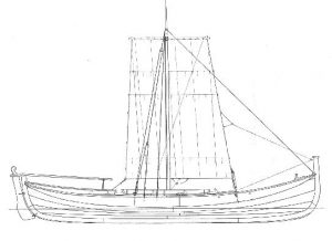 Tegning Åfjordsbåt